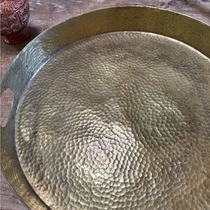 Textured Gold Decorative Tray